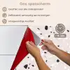 Terrazzo -  Patroon - Zacht - Zwart - Wit keuken achterwand spatscherm klein 900 -spatscherm_NL