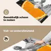 Sinaasappel - Eiffeltoren - Vrouw Inductie beschemer met haakjes klein -ky-schoon-nl