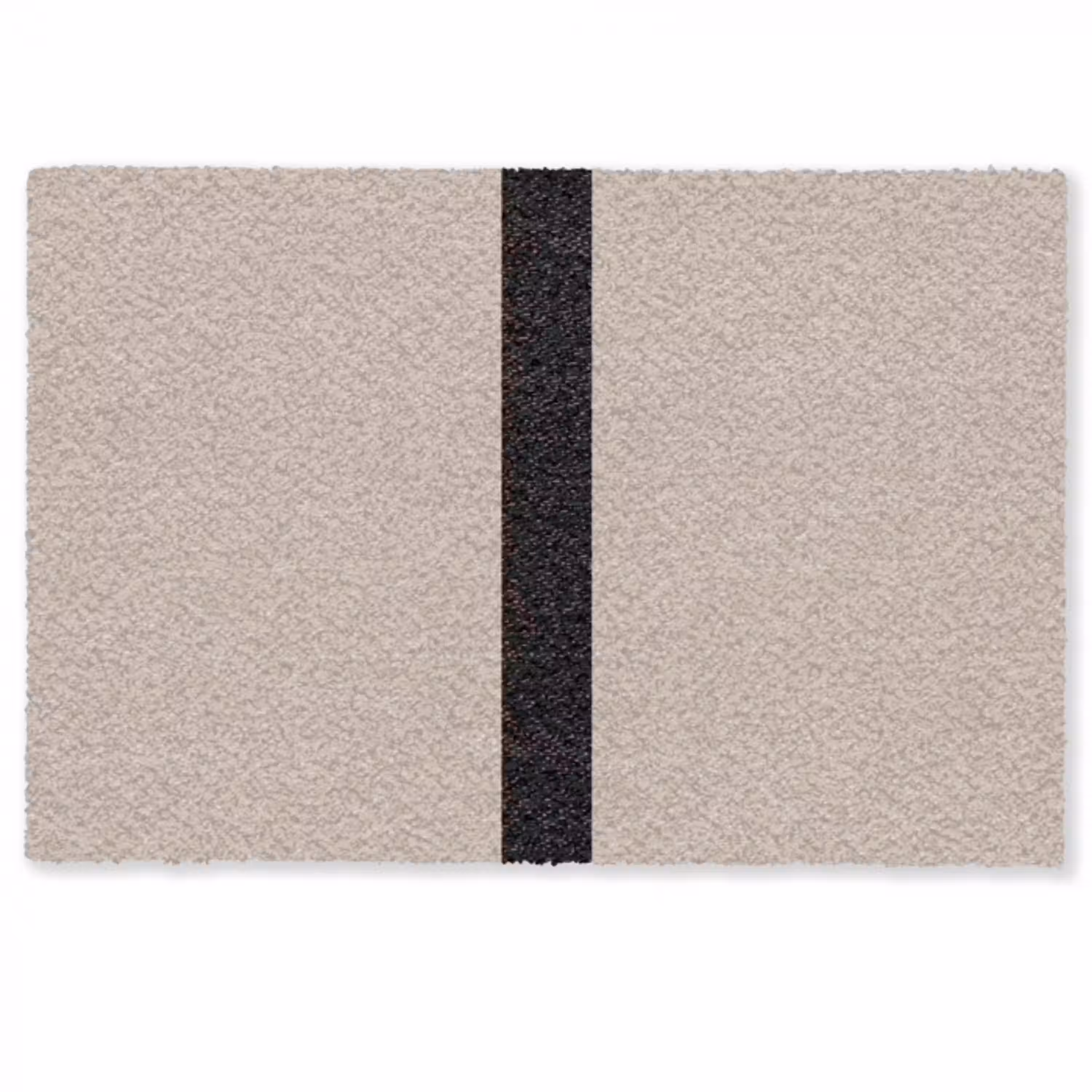 Beige - Zwart - Streep - Minimalistisch Deurmat klein -zkaufland3d