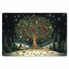 Feestboom - Winterhemel - Kleurrijk Placemat vinyl groot -zzsfeer1_Kitchenyeah-website