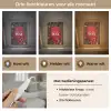 Kerst - Quote - Rood - Kerstballen Light Box met kabel (Tafellamp) klein -USP_lichtkleurNL