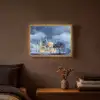 Sterrenhemel - Goud - Moskee Light Box met batterij (Wandlamp) middel -sfeer4