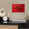 Pepers - Rood - Hart poster papier klein -sfeer1