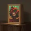 Vrouw - Frambozen - Bladeren Light Box met kabel (Tafellamp) klein -z3d_website