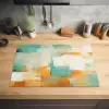 Kunst - Abstract - Blauw - Wit Inductie beschermer vinyl 3mm klein -sfeer5