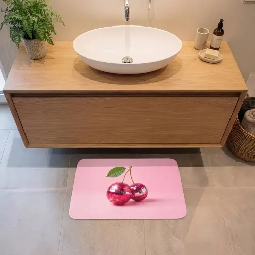 Disco - Kersen - Roze Badmat klein -sfeer1