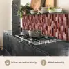 Langwerpig - Tegels - Rood - Koper keuken achterwand 2 middel 871 -usp_NL