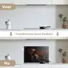Wereldkaart - chocola - Smakelijke uitstraling keuken achterwand spatscherm klein -voor_na_NL
