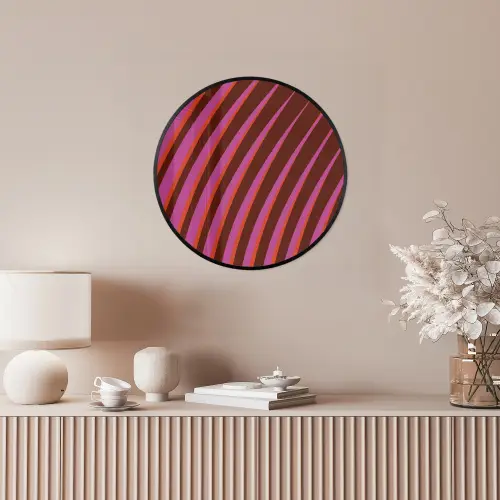 Lijnen - Rood - Beweging Fotolijst rond zonder passe partout klein -sfeer3