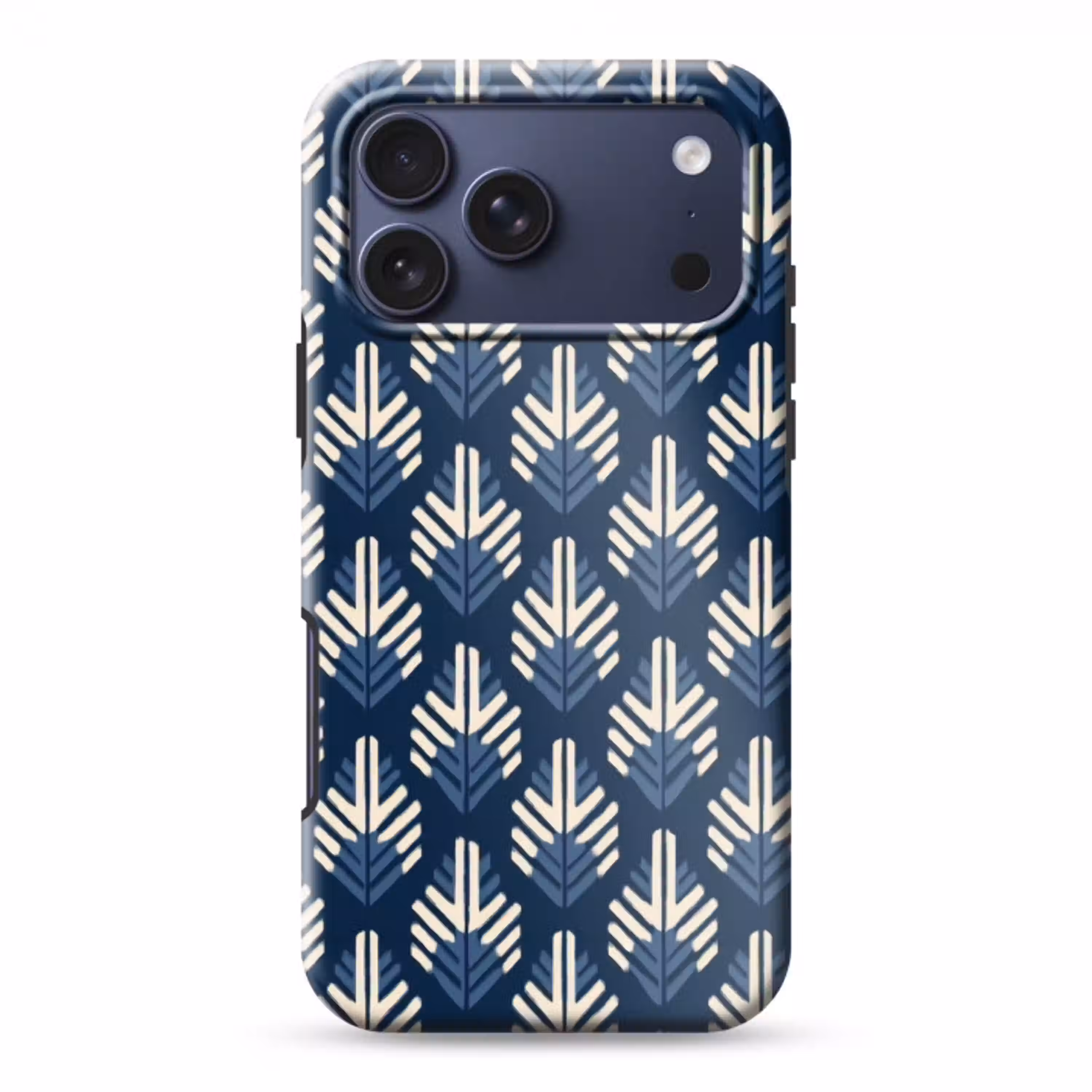 Modern - Patroon - Blauw Toughcase MagSafe Apple iPhone 17 Pro Max klein 1019 -3d