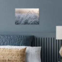 Rijp - Gras - Kristallen - Winter - Minimalistisch poster papier klein -sfeer2