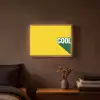 Cool - Geel - Groen Light Box met batterij (Wandlamp) middel -sfeer4
