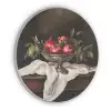 Granaatappels - Klassiek - Vintage Akoestische PET Vilt - Rond klein -3d