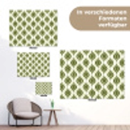 Patroon - Retro - Groen tuinposter los doek klein 239 -Xsfeer9_DE
