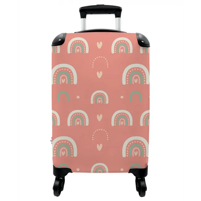 Koffer - Koraal kleurenbogen