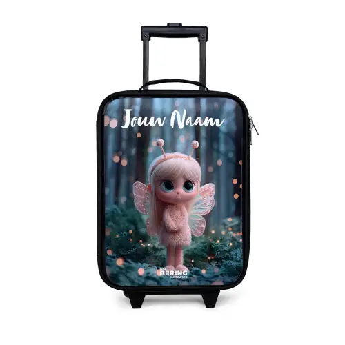 Fairy - Bos - Glitters Kinderkoffer - Zwart klein -3d