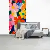 Bloemen - Kleurrijk - Stippen fotobehang vinyl groot -slaapkamer