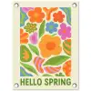 Illustratie - Bloemen - Quote - Kleurrijk tuinposter los doek klein -3d