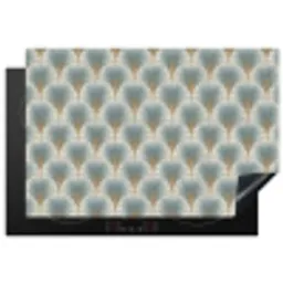 Waaier - Klassiek - Blauw Inductie beschermer vinyl 3mm klein 276 -3d