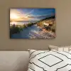 Zonsondergang - Strand - Duin - Gras - Bank canvas 2cm klein -sfeer3