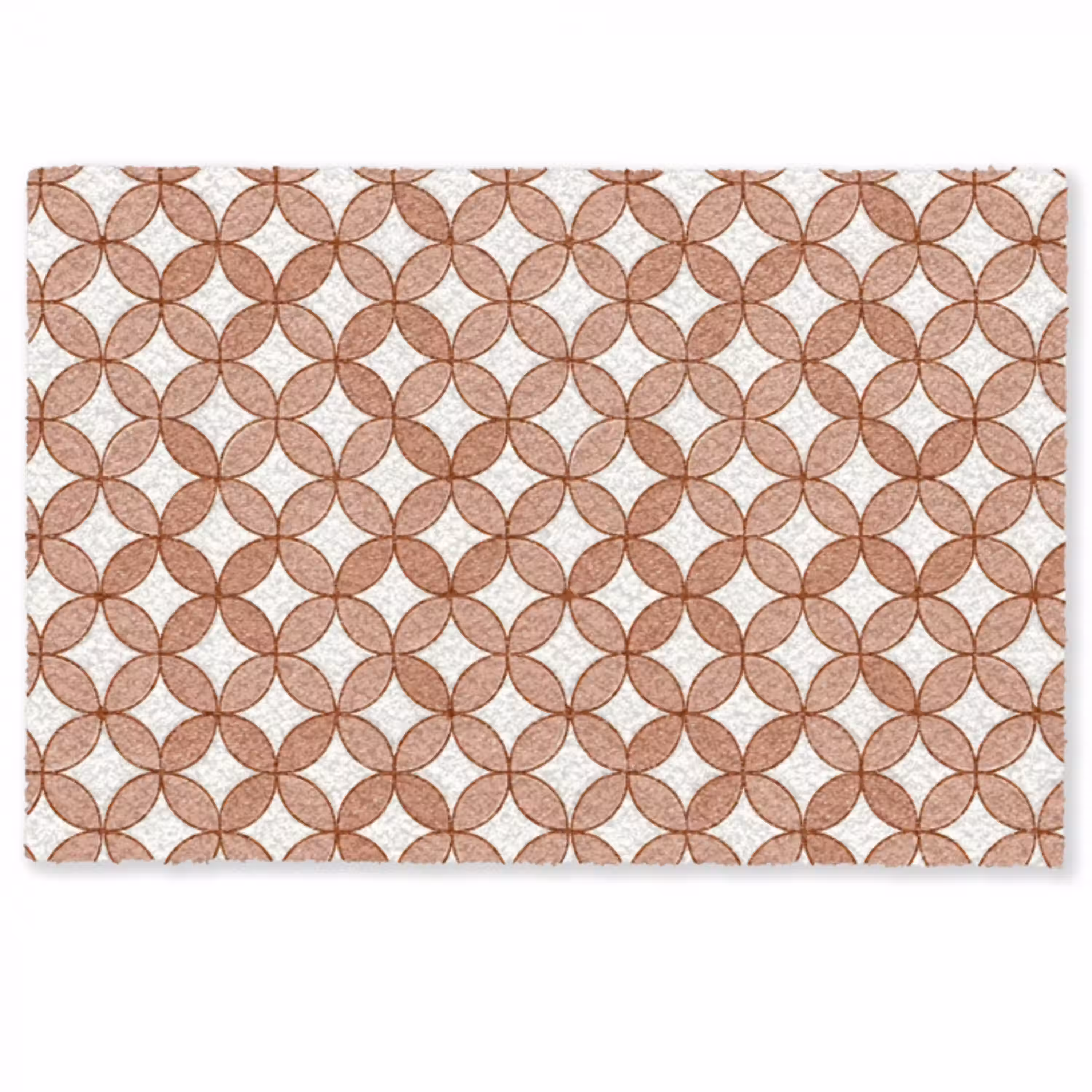 Geometrisch - Cirkels - Modern - Terracotta Deurmat klein 898 -zkaufland3d