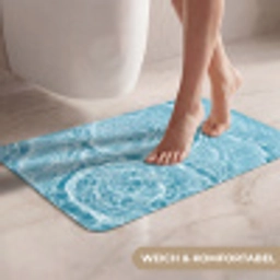 Water - Blauw - bubbels WCmat klein -USP_ZachtDE