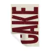 Red - Cake - Decoratie - Eten Muursticker klein -3d