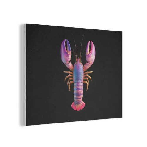 Kreeft - Paars - Roze - Zwart - Stippen - Lila PET vilt klein -3d