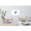 Basketbalbord - Minimalistisch - Zwart Muursticker klein -eettafel