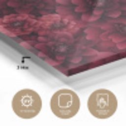 Dahlias - Bloemen - Rood plexiglas 5mm klein 11 -sfeer2