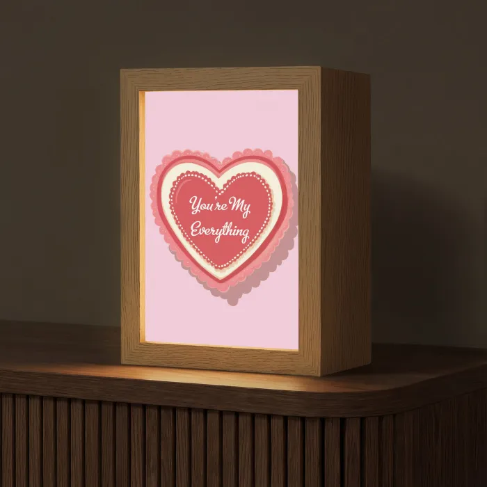 Liefde - Hart - Valentijn Light Box met kabel (Tafellamp) klein -z3d_website