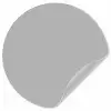 Grijs - Effen print Wandcirkel behangsticker klein 186 -3d