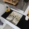 Boom - Bloemen - Wit - Natuur - Kunst Inductie beschemer met haakjes middel -sfeer1