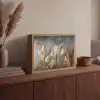 Gedroogde Veldbloemen - Grijs - Beton Light Box met batterij (Wandlamp) middel -sfeer2