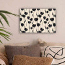 Tulpen - Patroon - Zwart canvas 2cm klein 34 -sfeer1