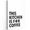 Quotes  - Koffie - Bonen - Modern canvas 2cm klein -z3d