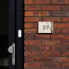 Boomsilhouet beige achtergrond - Traditioneel Naambord Rechthoek middel -sfeer1-rechthoek-S