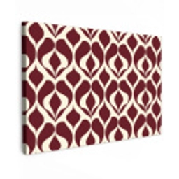 Rood - Druppelpatroon - Grafisch Tuinposter op houten frame 2 cm dik klein 845 -3d