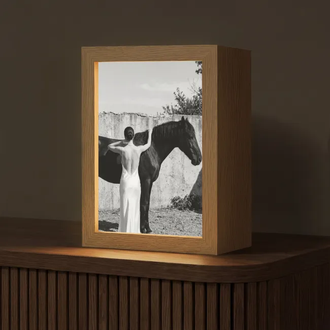 Tafellamp - Vrouw - Paard - Artistiek