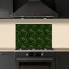 Sierlijk - Bloemen - Groen keuken achterwand spatscherm klein 900 -sfeer1