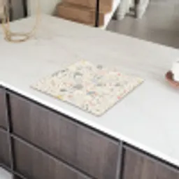 Patronen - Licht - Terrazzo - Decoratie Inductie beschermer vinyl 3mm middel -sfeer8
