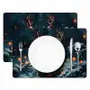 Hert - Kerst - Winter - Sneeuw - Kerstkrans Placemat vinyl groot -zzsfeer2_Kitchenyeah-website