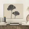 Bladeren - Minimalistisch - Zwart PET vilt klein -sfeer1