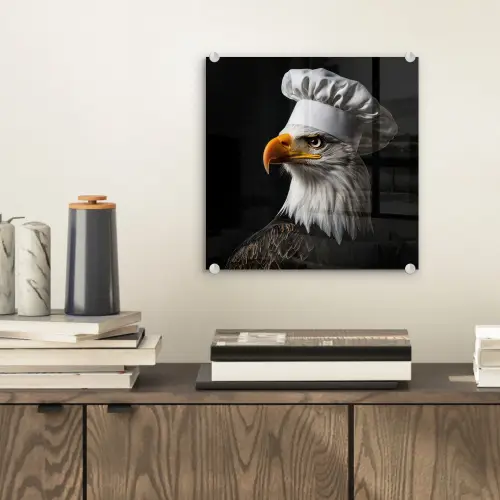 Arend -Amerika - Koksmuts - Vogel - Stoer plexiglas 5mm klein -sfeer1