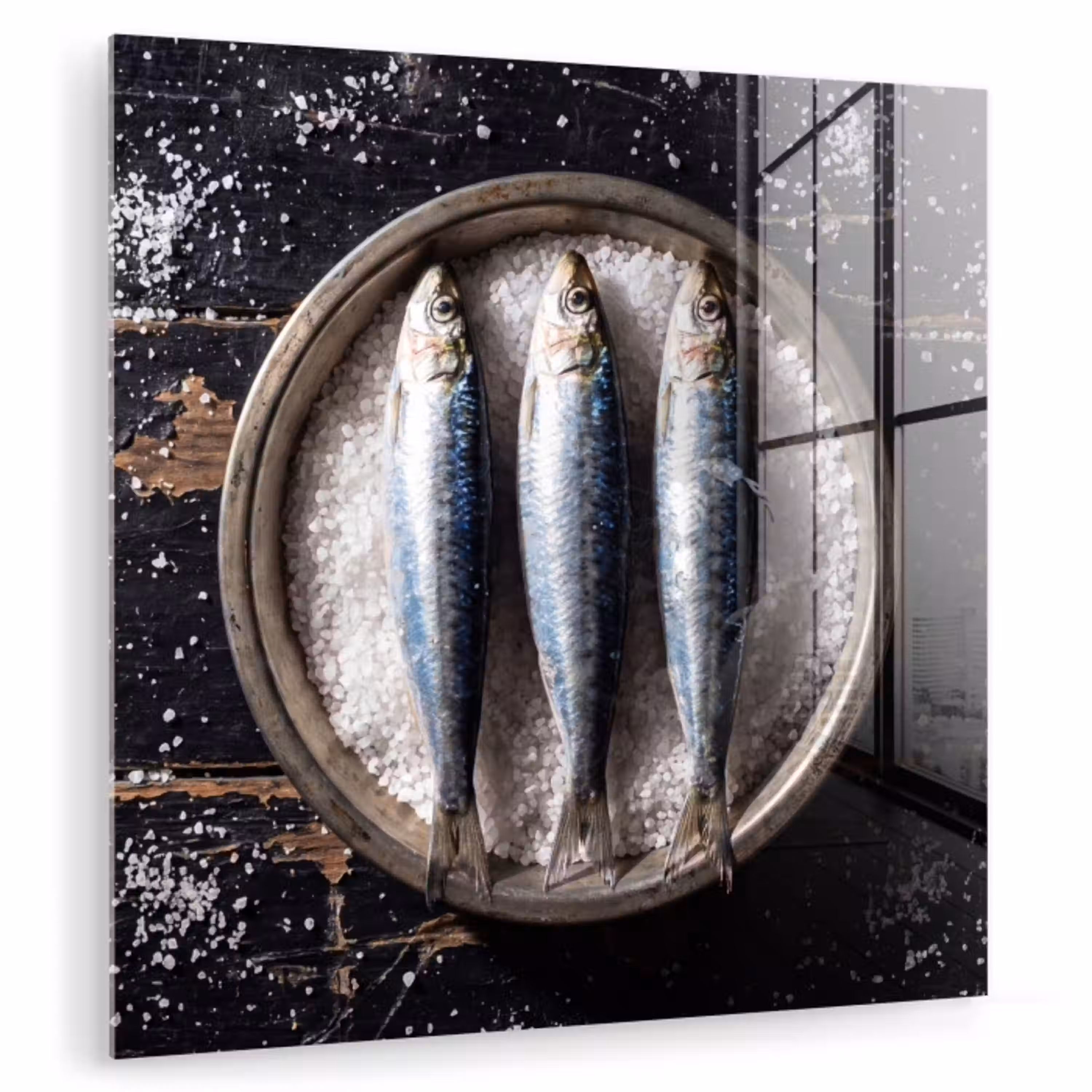 Vis - Zout - Eten plexiglas 5mm klein -zzzproduct_nieuw