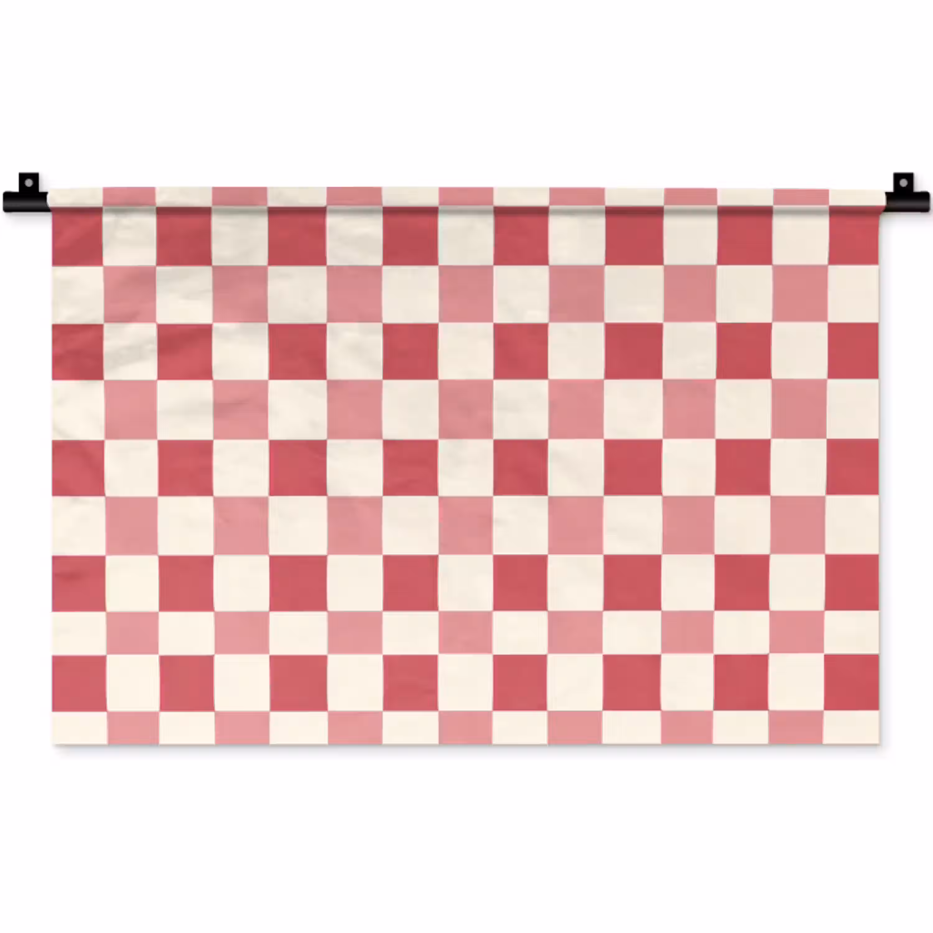 Patroon - Schaak - Roze Wandkleed katoen klein 269 -zz3d