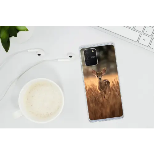 Hert - Graanveld - Bruin Telefoonhoesje Samsung Galaxy S10 Lite klein -oordopS10Lite
