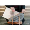 Minimalistisch - Cirkel - Lichtgrijs laptophoes neopreen klein -tas