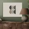 Halve cirkels - Aardetinten - Grafisch PET vilt klein -sfeer2