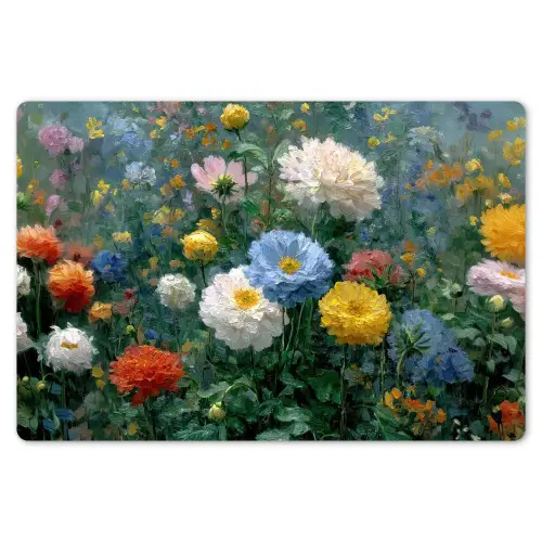 Close-up - Veld - Bloemen - Kleurrijk Placemat vinyl groot -zzsfeer1_Kitchenyeah-website